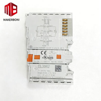 Borne d'entrée analogique Beckhoff EL3062 à 2 canaux avec plage 0-10V et résolution 12 bits